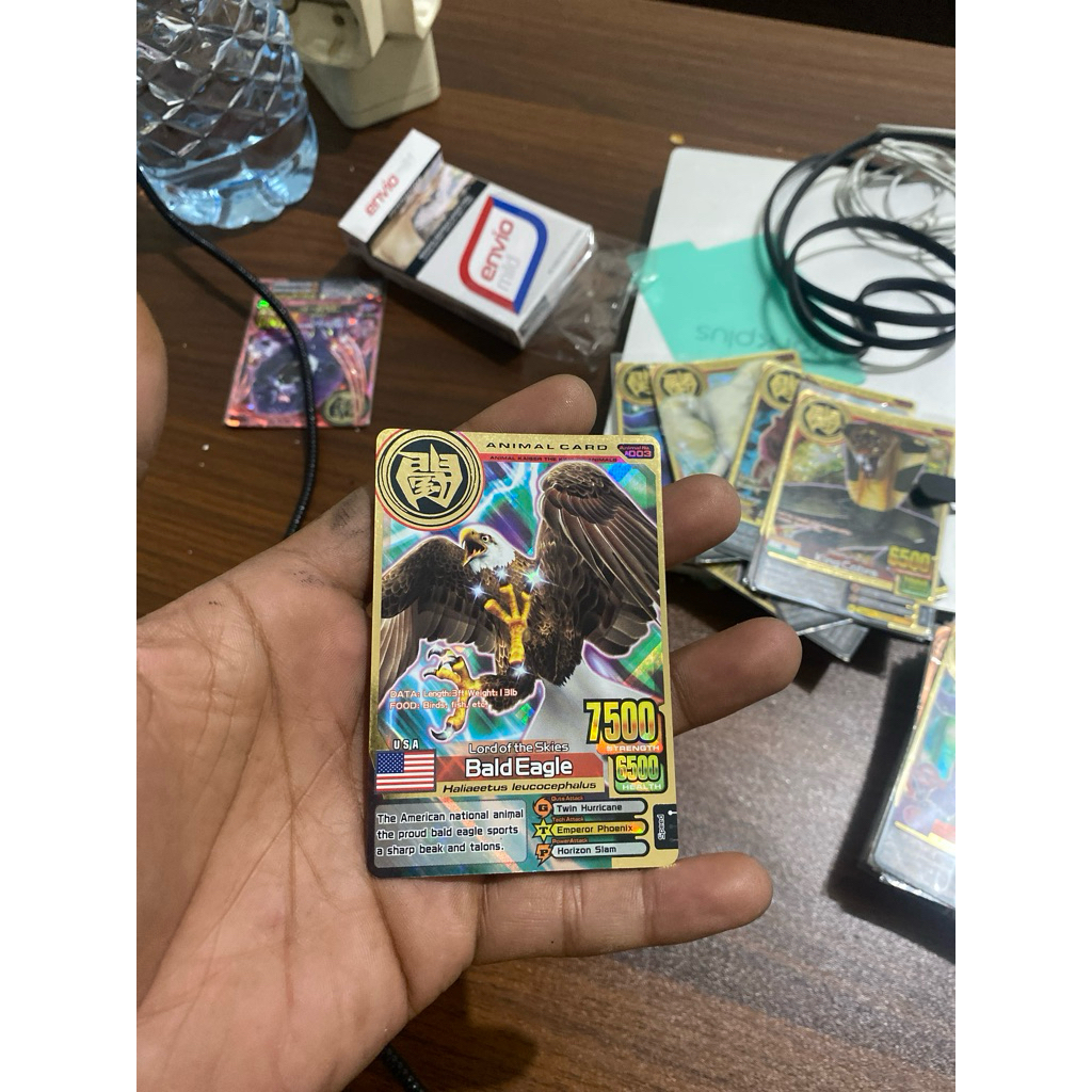 Kartu Animal Kaiser, BALD EAGELS, Animal Cards 003 , Ver.2 & Ver.3, Ori Namco