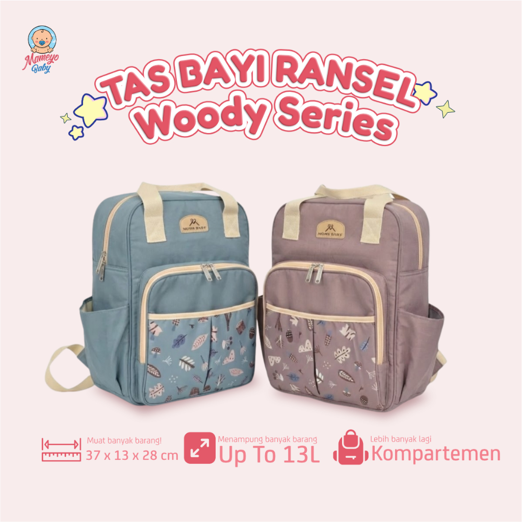MOMS BABY Tas Bayi Ransel Woody Series