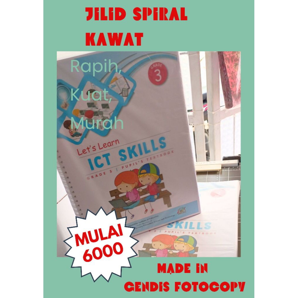 TERMURAH!!!JILID SPIRAL KAWAT JILID RING KAWAT