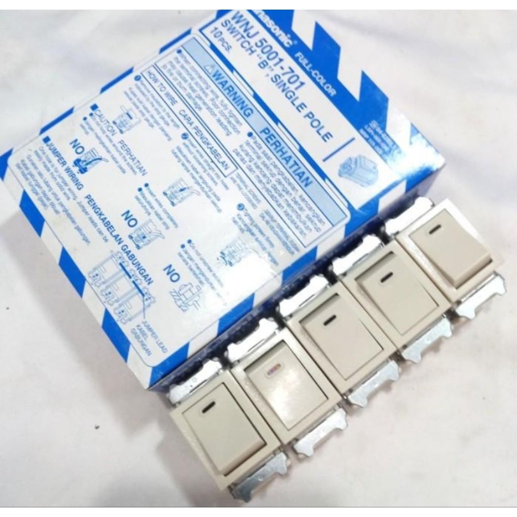 PANASONIC WNJ5001 SAKLAR WNJ5001-701 FULL COLOUR SAKLAR LAMA ORIGINAL