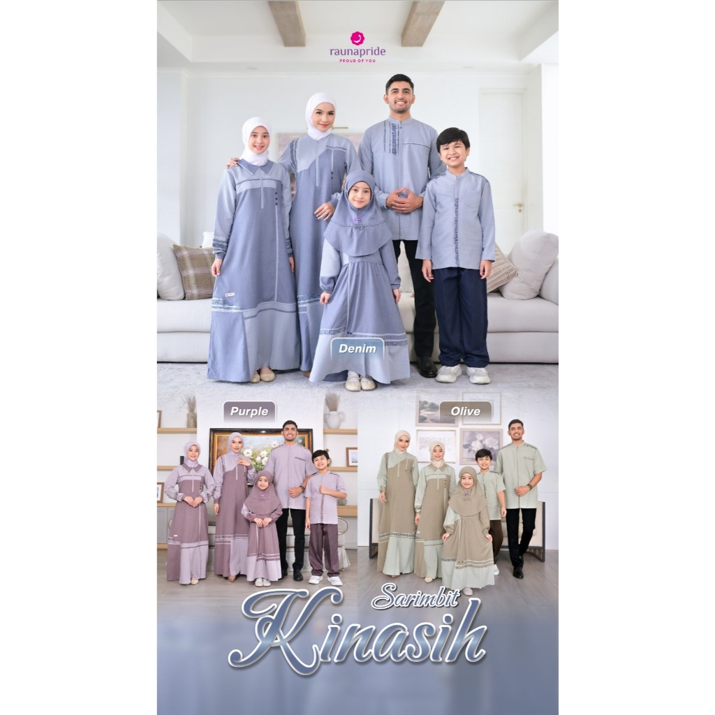 Sarimbit Rauna Kinasih Denim / Sarimbit Rauna Terbaru 2026 / Family Set Rauna Terbaru 2026