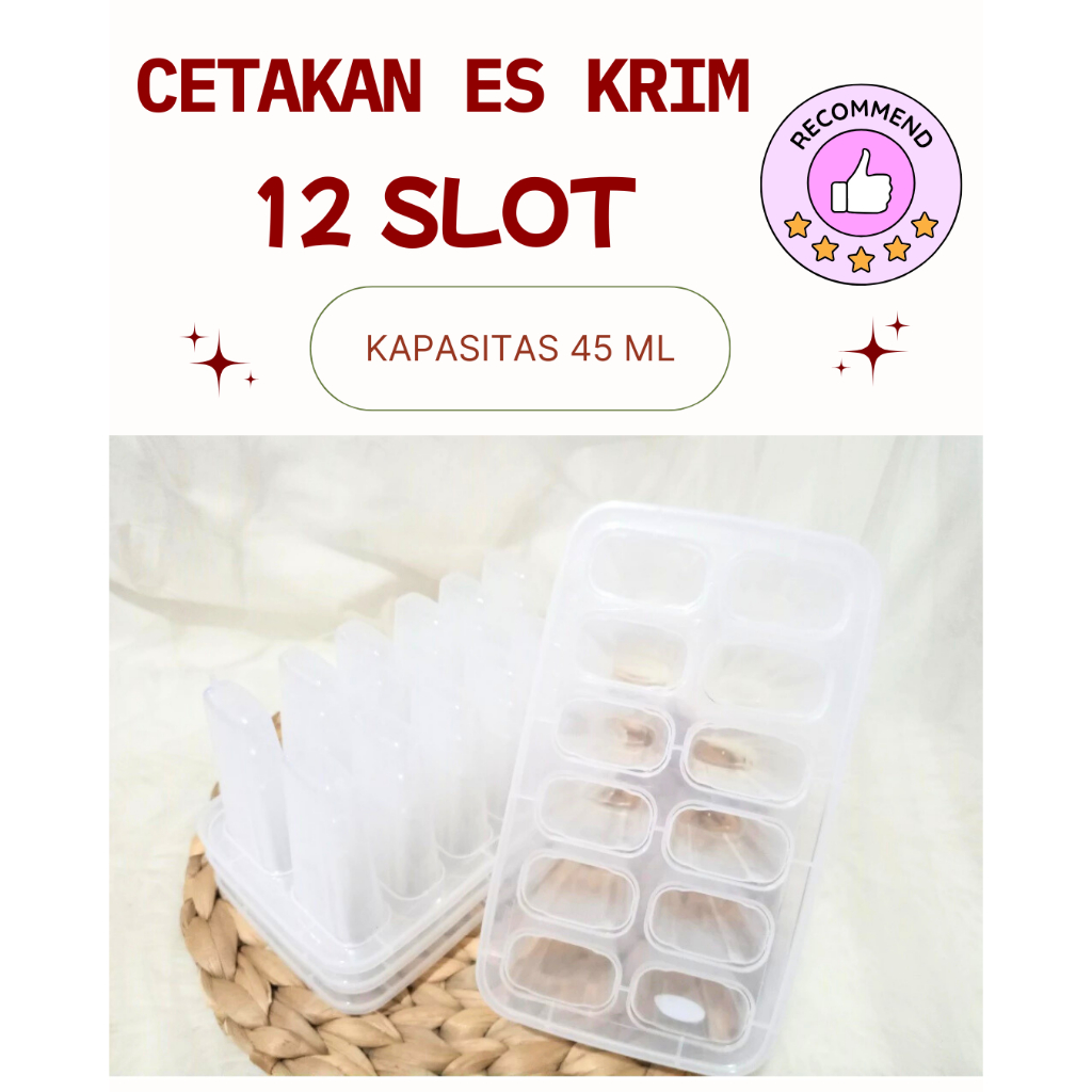 cetakan es goyang lilin loly Cetakan Es Krim Gagang  Agen Cetakan Es Stik 12 Lubang