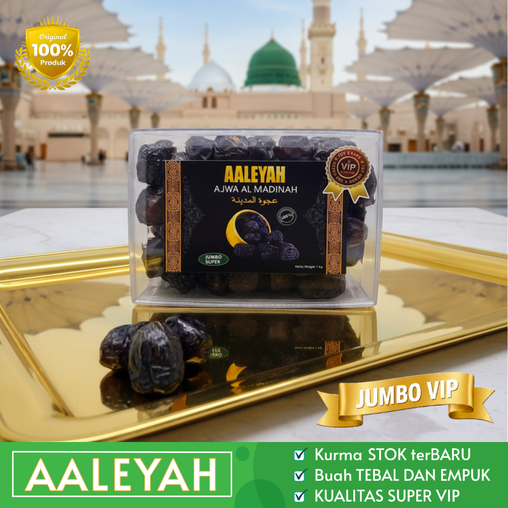 Kurma Ajwa VIP Aaleyah 1 Kg Ajwa JUMBO SUPER