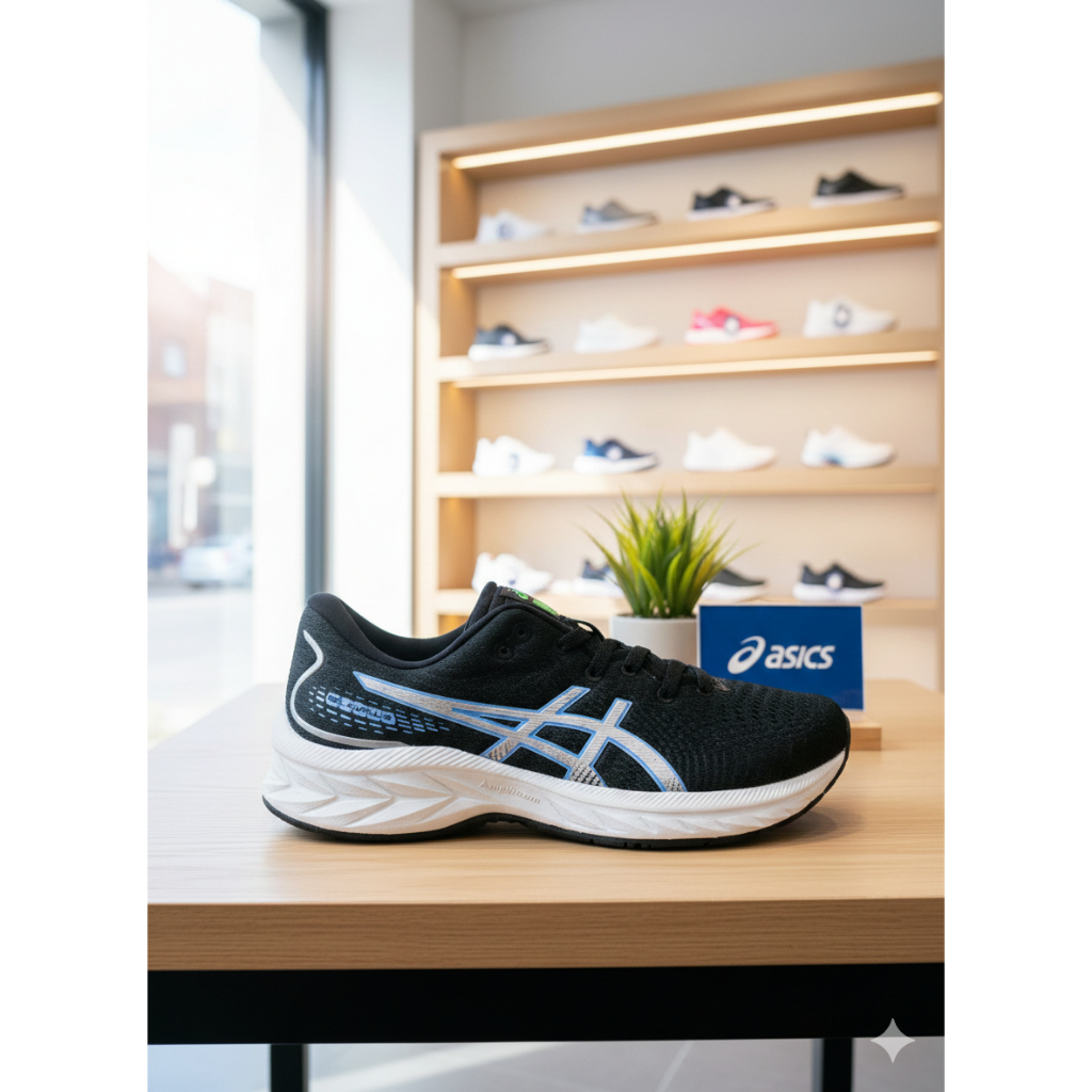 SEPATU VOLLI ASICS Gel Contend 7 Black/Neon Green, Size 39-43 Sepatu Olahraga