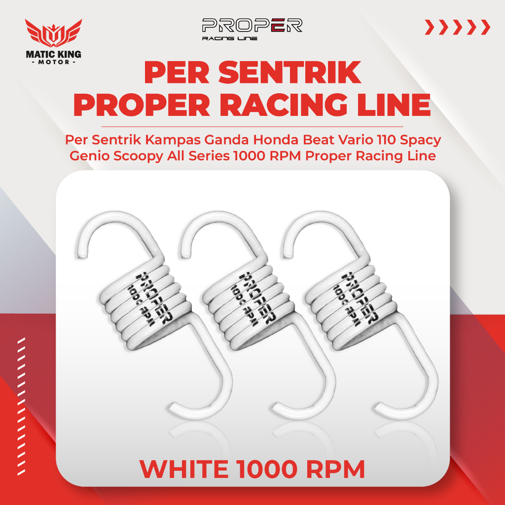 PROPER Per Sentri Sentrik Kopling Kampas Ganda Beat Vario Scoopy Genio Spacy 110 Karbu Fi eSP Old Ne