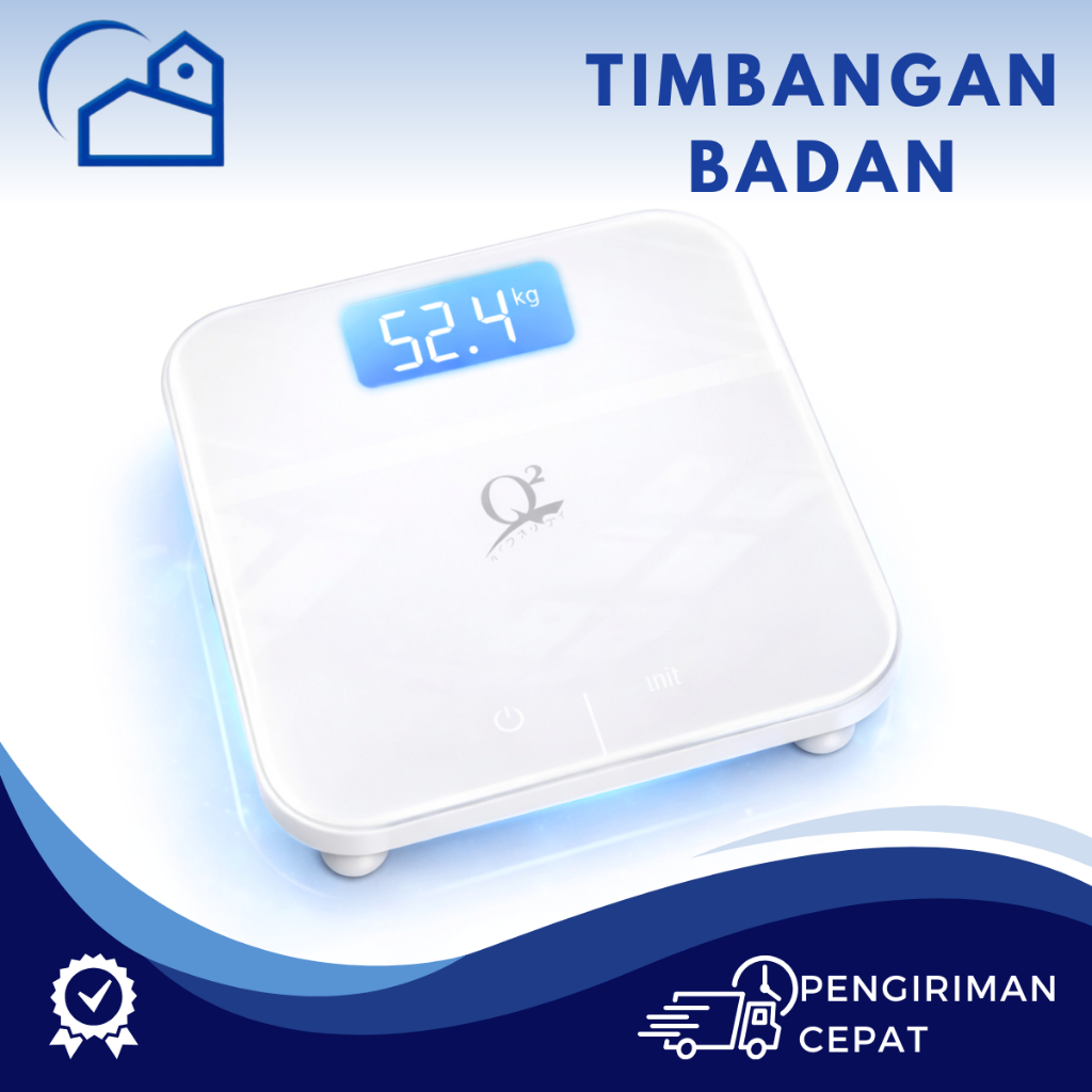 HOMESTATION - Timbangan Badan Digital Q2 118 / LED Display Capacity 180Kg