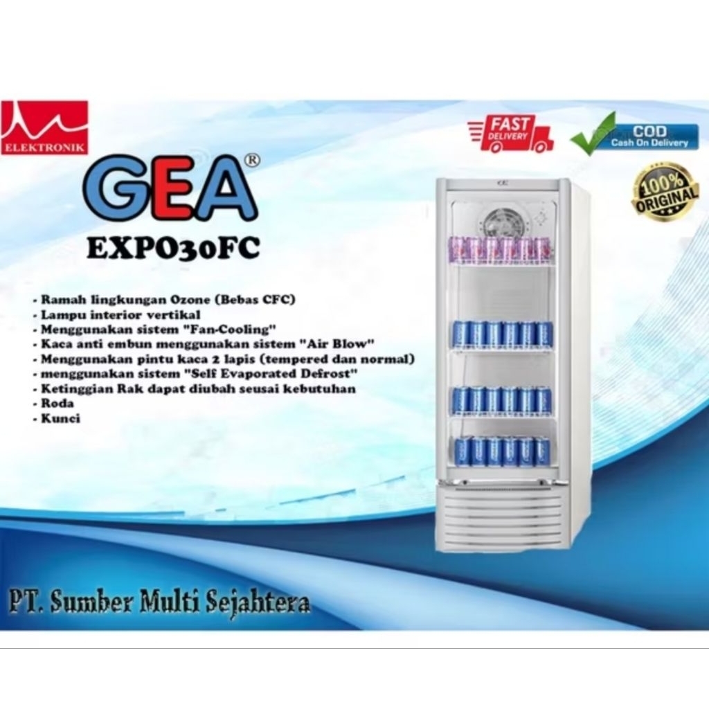 SHOWCASE GEA EXPO-30 FC LEMARI PENDINGIN