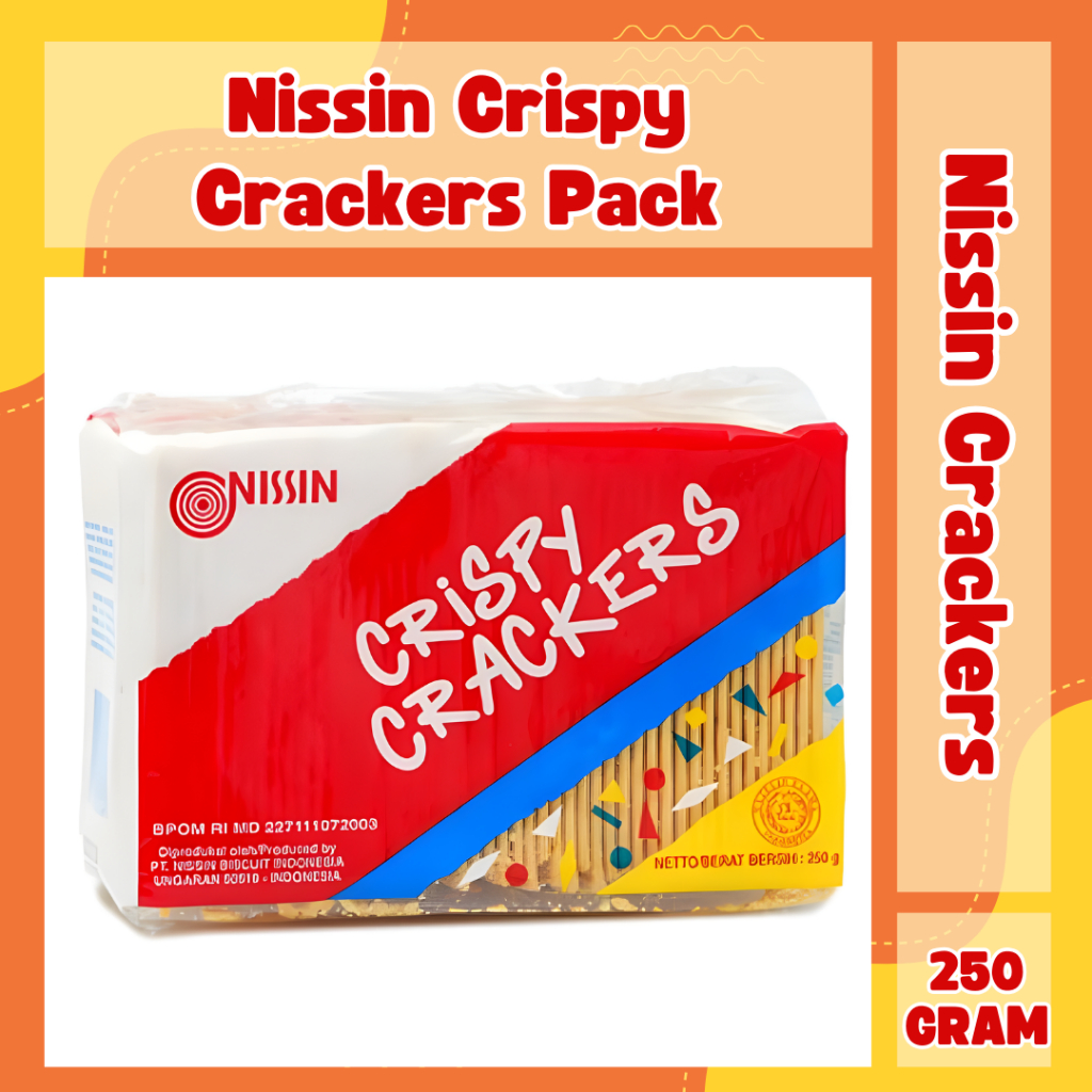 Nissin Crispy Crackers Original Pack 250 Gram | Nissin Crispy Crackers