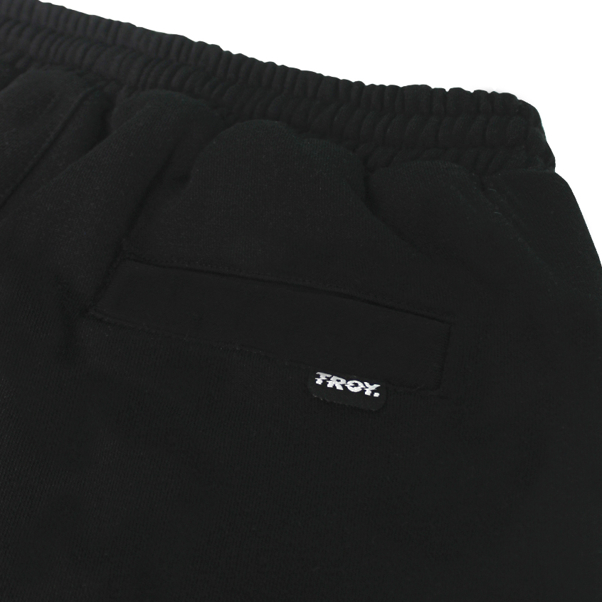 Troy Company Boardshort Fleece Black Creepster - Celana Pendek Fleece Hitam PTN 2641