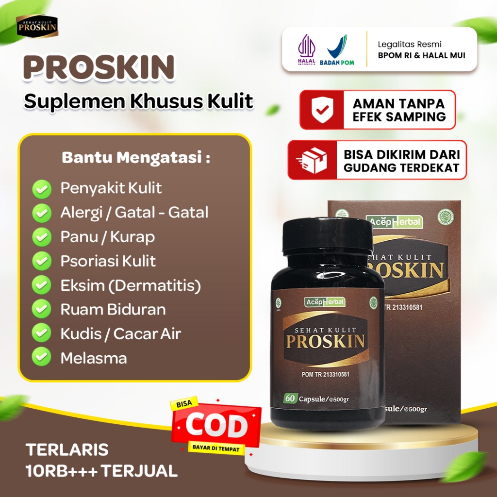 Sehat Kulit Proskin Obat Gatal Gatal Gatel Kulit Seluruh Badan Selangkangan Eksim Panu Scabies Kurap