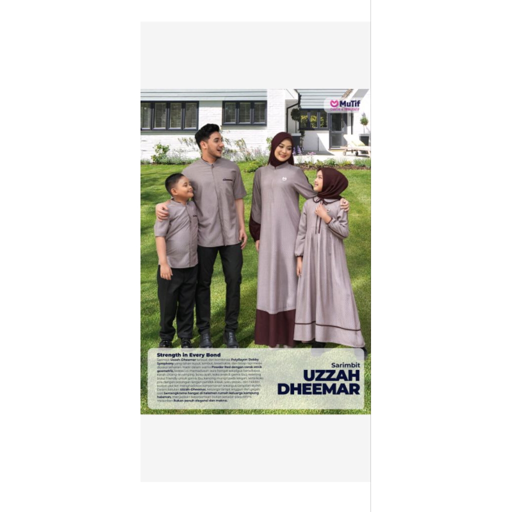 GAMIS TERBARU LEBARAN UZZAH MUTIF