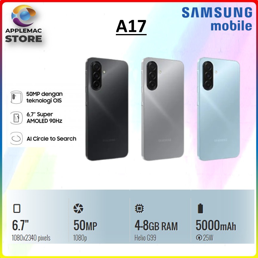 HANDPHONE SAMSUNG GALAXY A17 50MP 6,7 INCH SUPER AMOLED