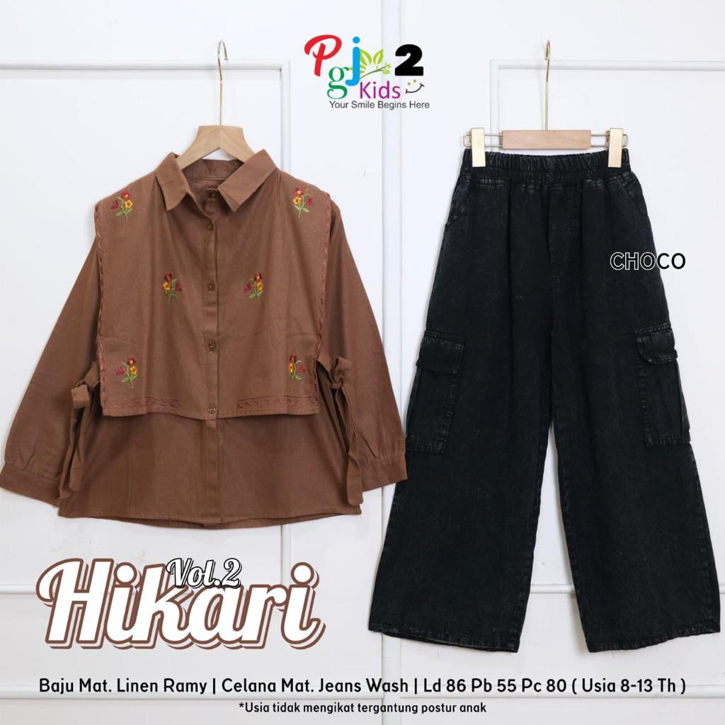 HIKARI SETELAN KULOT REMAJA BY PGJ KIDS ONE SET KULOT ANAK REMAJA