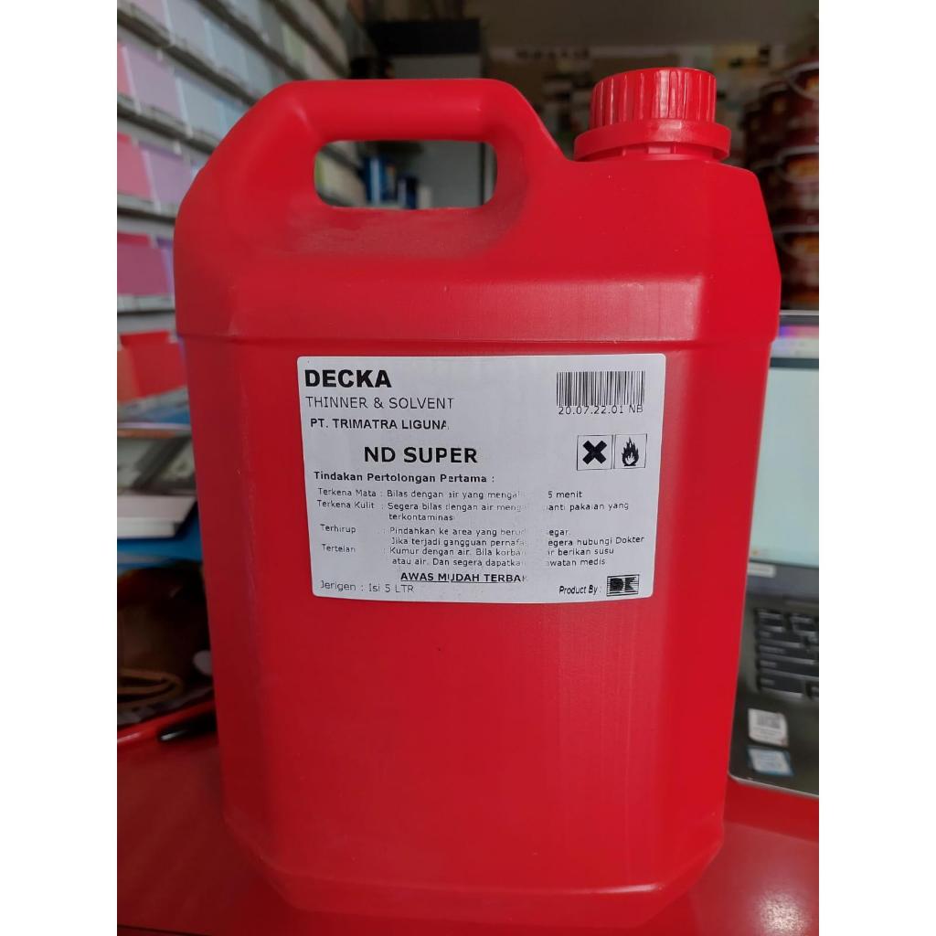 THINNER ECERAN ND SUPER JERIGEN 5 LITER (INCLUDE JERIGEN)