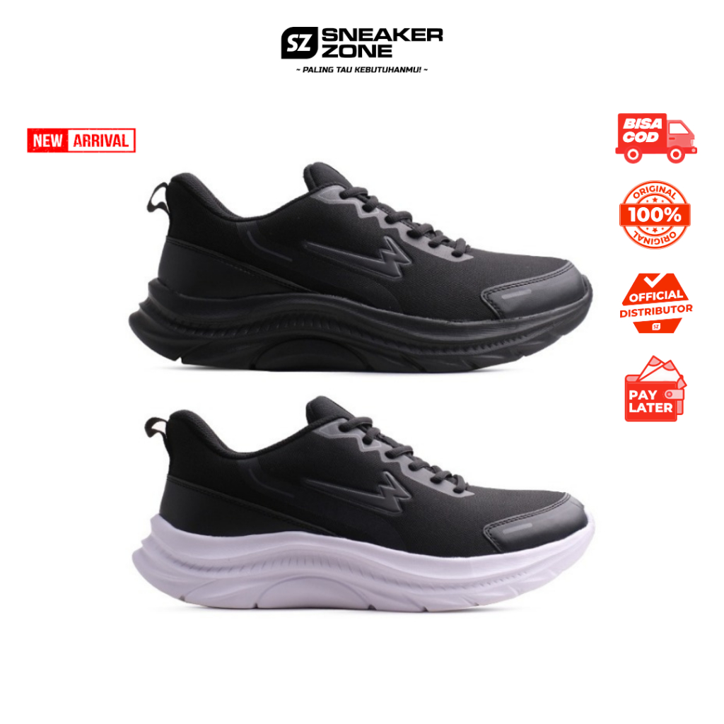 SEPATU SNEAKERS EAGLE COSMO - SEPATU SEKOLAH HITAM PUTIH MURAH ORIGINAL EAGLE