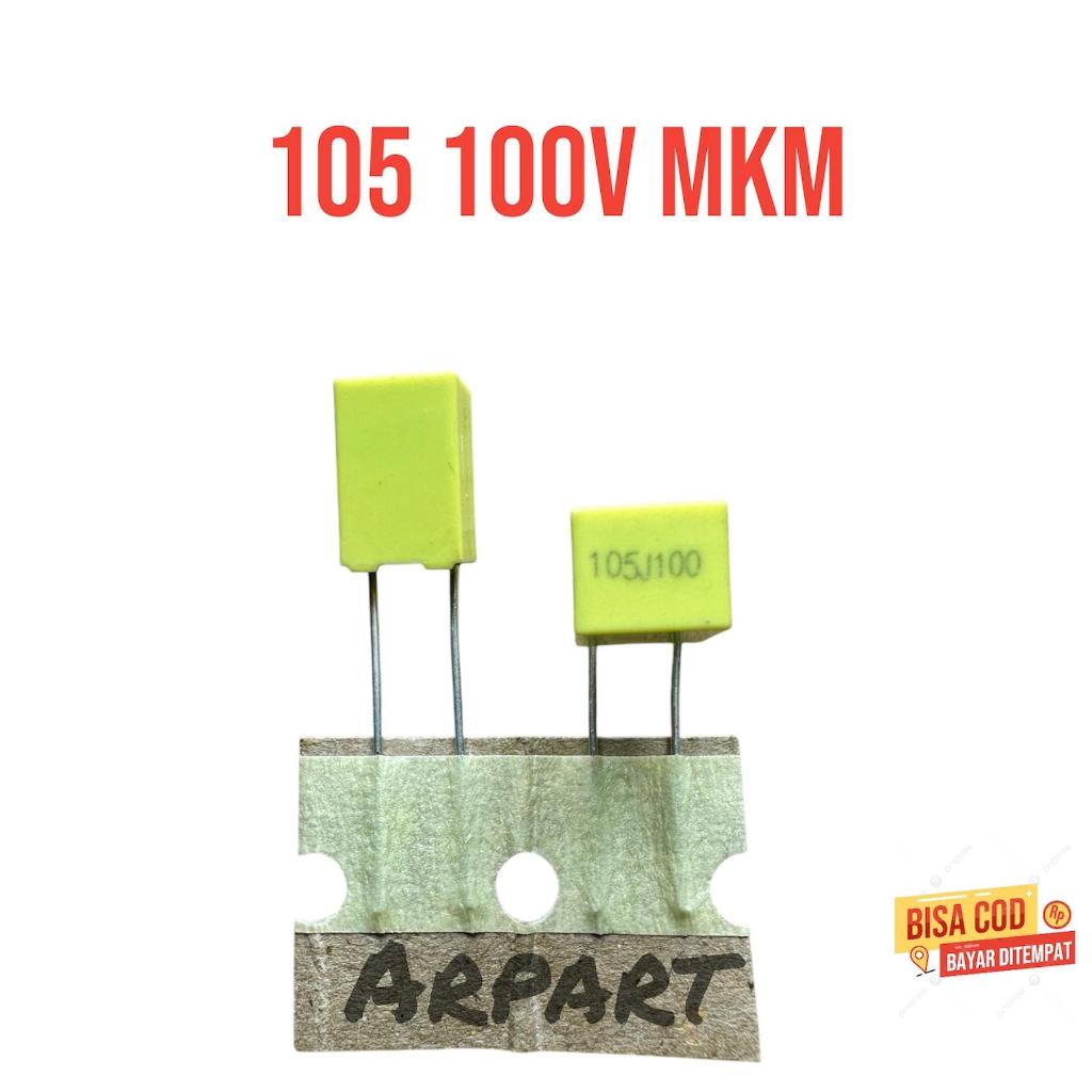 kapasitor 105 1uf 100volt MKM 5mm