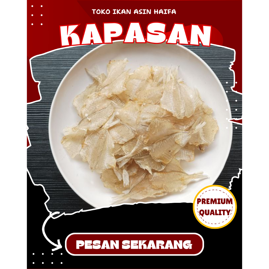 Ikan Pakang/ Kapasan tawar Kering 1 kg - Ikan Pakkang tawar Kering tanpa tulang Kemasan Rapi