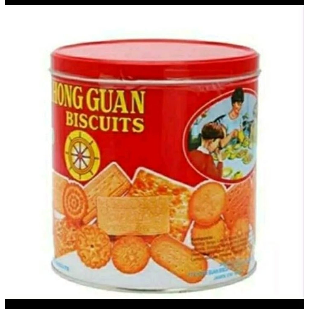 roti Khong Guan kaleng 650 gram kaleng bulat