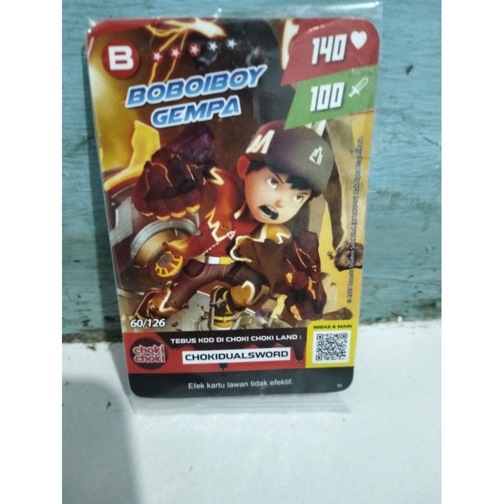 Kartu Boboiboy Gempa