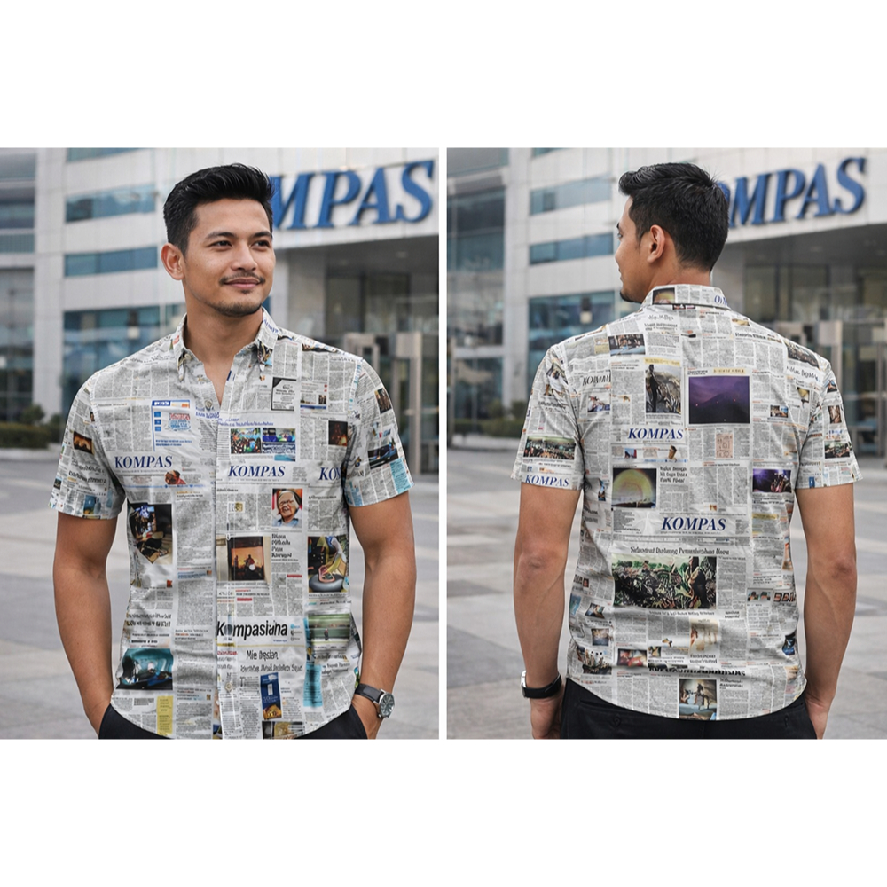 Kemeja Koran Kompas / Kemeja Motif Koran Kompas / Kemeja Motif Koran / kemeja Koran
