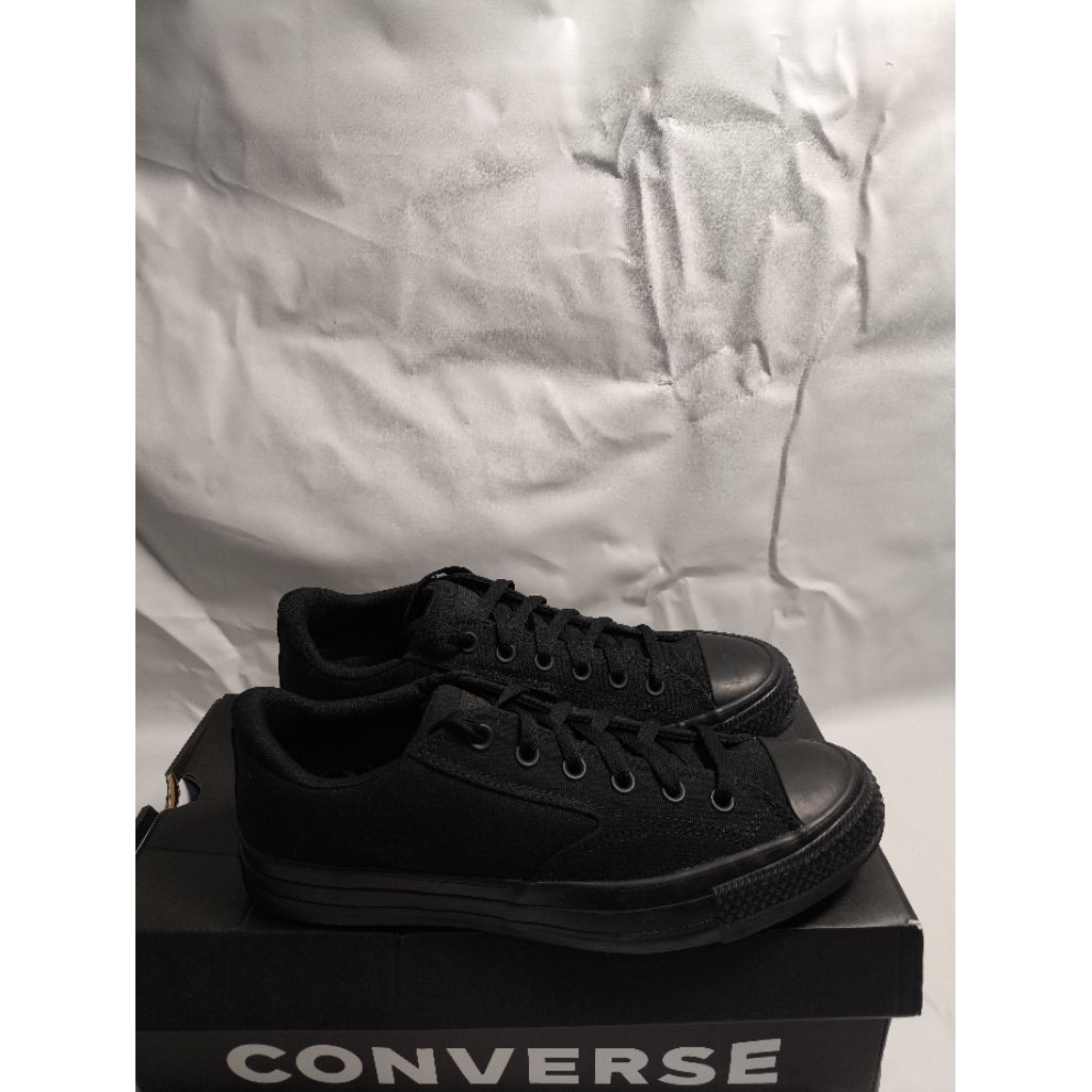(New Arrival)Converse Ct As Malden Street Ox Full Black A10350C Original Resmi