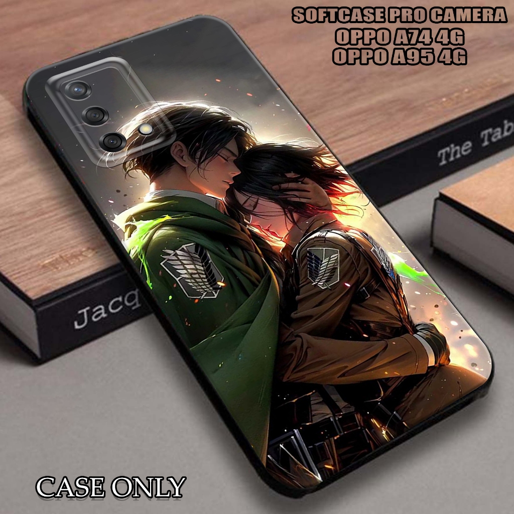 case oppo a74 4g / a95 4g - casing oppo a74 4g / a95 4g [ aot ] silikon oppo a74 4g / a95 4g - kesin
