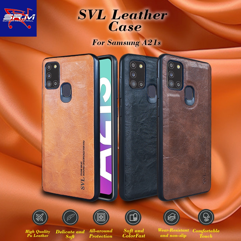 Samsung A21S Case SVL Leather Casing Slim Hardcase Softcase Kulit