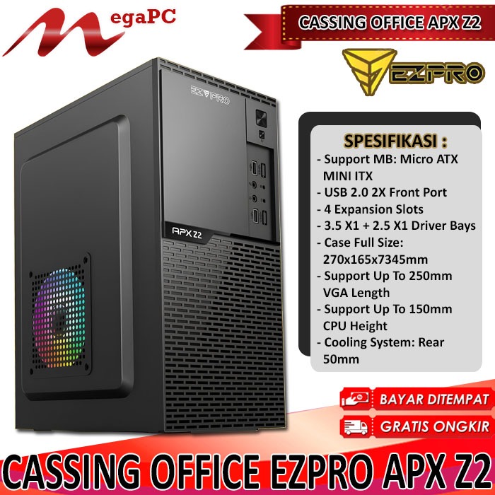 PC Case / Cassing Pc Office Ezpro APX Z2 Include PSU 500W