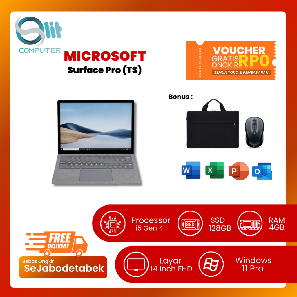 Microsoft Surface Pro 3 i5 | Touchscreen 2in1 | Laptop Tablet Windows