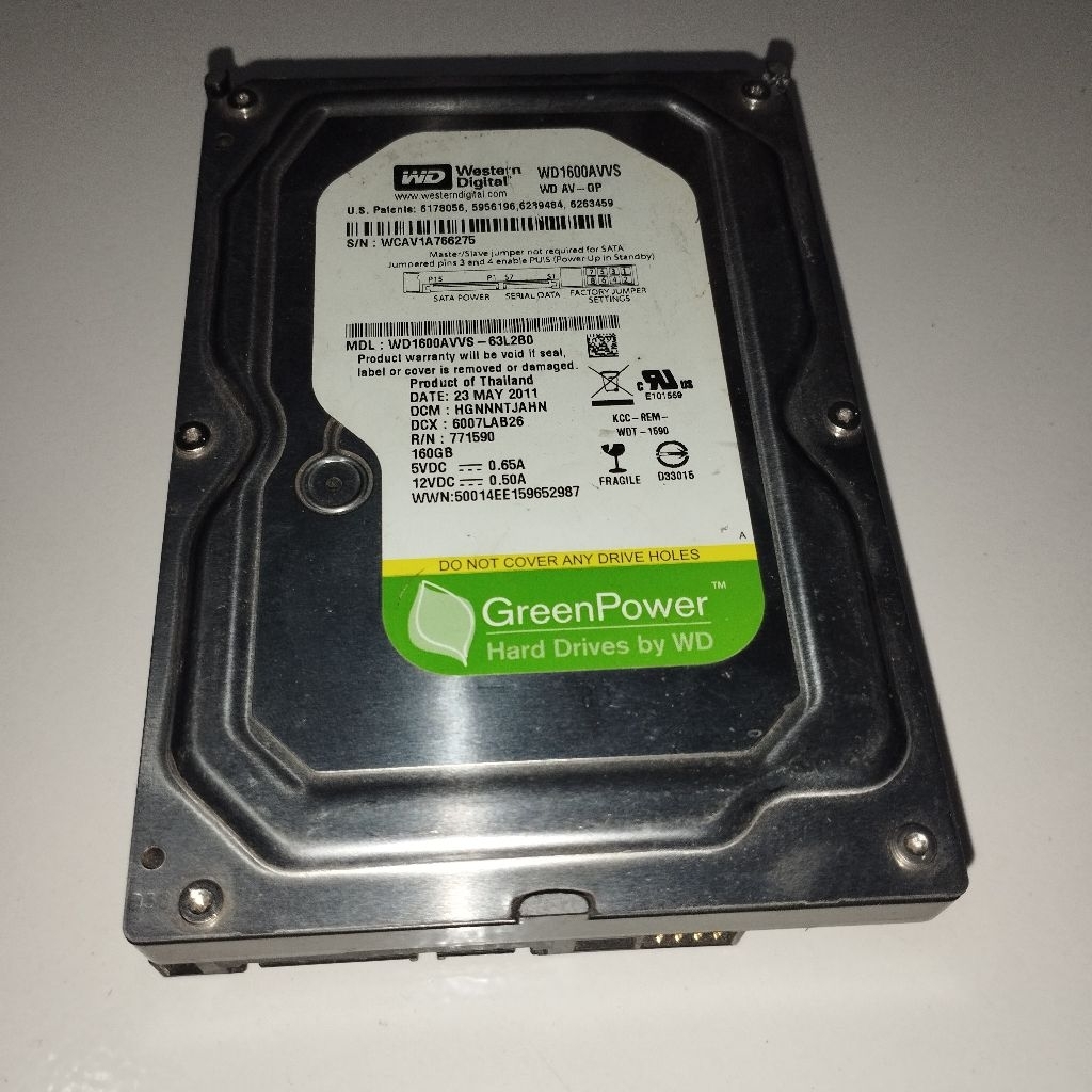 Harddisk PC Bekas SATA / IDE 80GB 160GB 250GB – Kondisi Bervariasi – Tes SMART - Siap Pakai