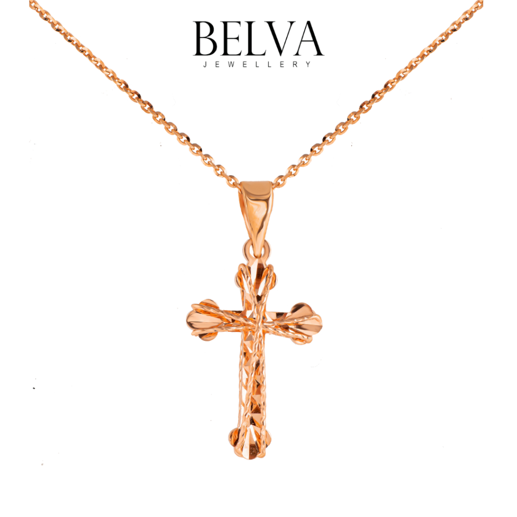 Liontin Emas Salib Italy - Belva Jewellery - BAPDGA41828
