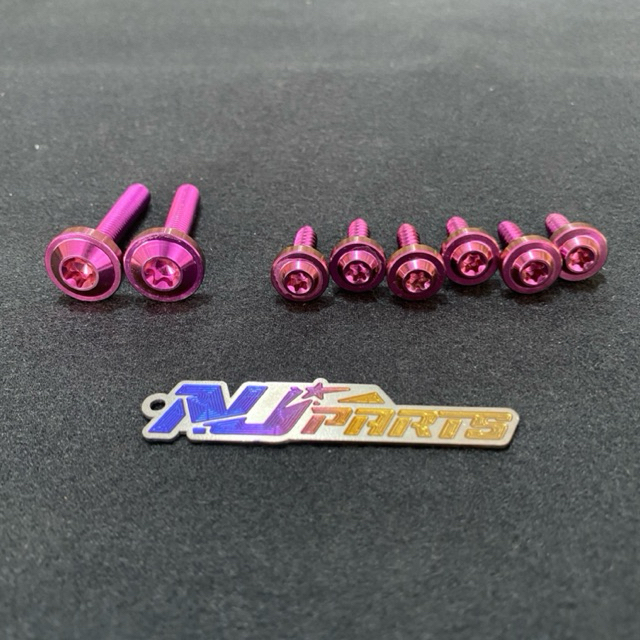 set baut titanium baut box filter beat scopy karbu baut box filter isi 9pcs baut titanium baut box f