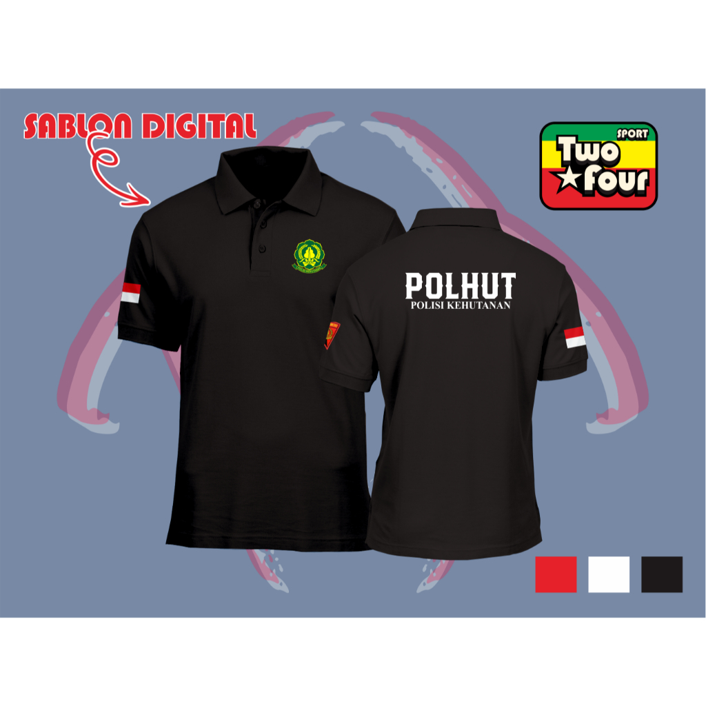 POLO SHIRT POLHUT KAOS KERAH POLHUT BAJU KERAH POLHUT BEBAS WARNA BAHAN ADEM
