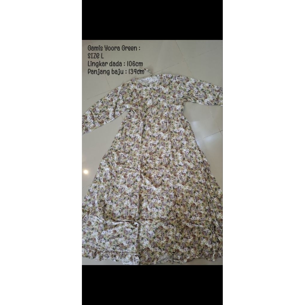 Preloved Gamis Yoora Sarah