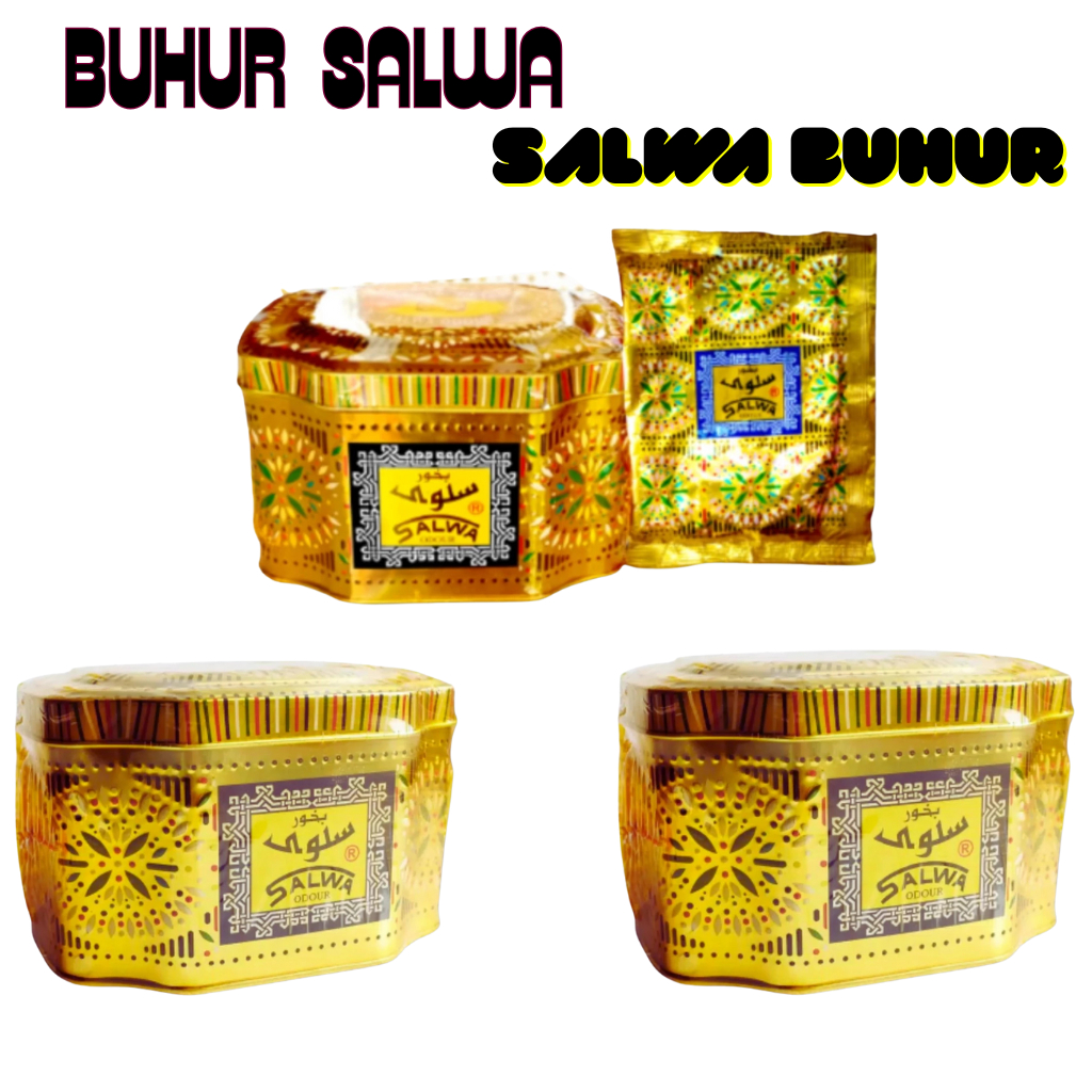 Buhur Salwa Original Bukhur Bakhour Dupa Pengharum Ruangan Bakhoor Salwa Odour Surrati kaleng 100gr