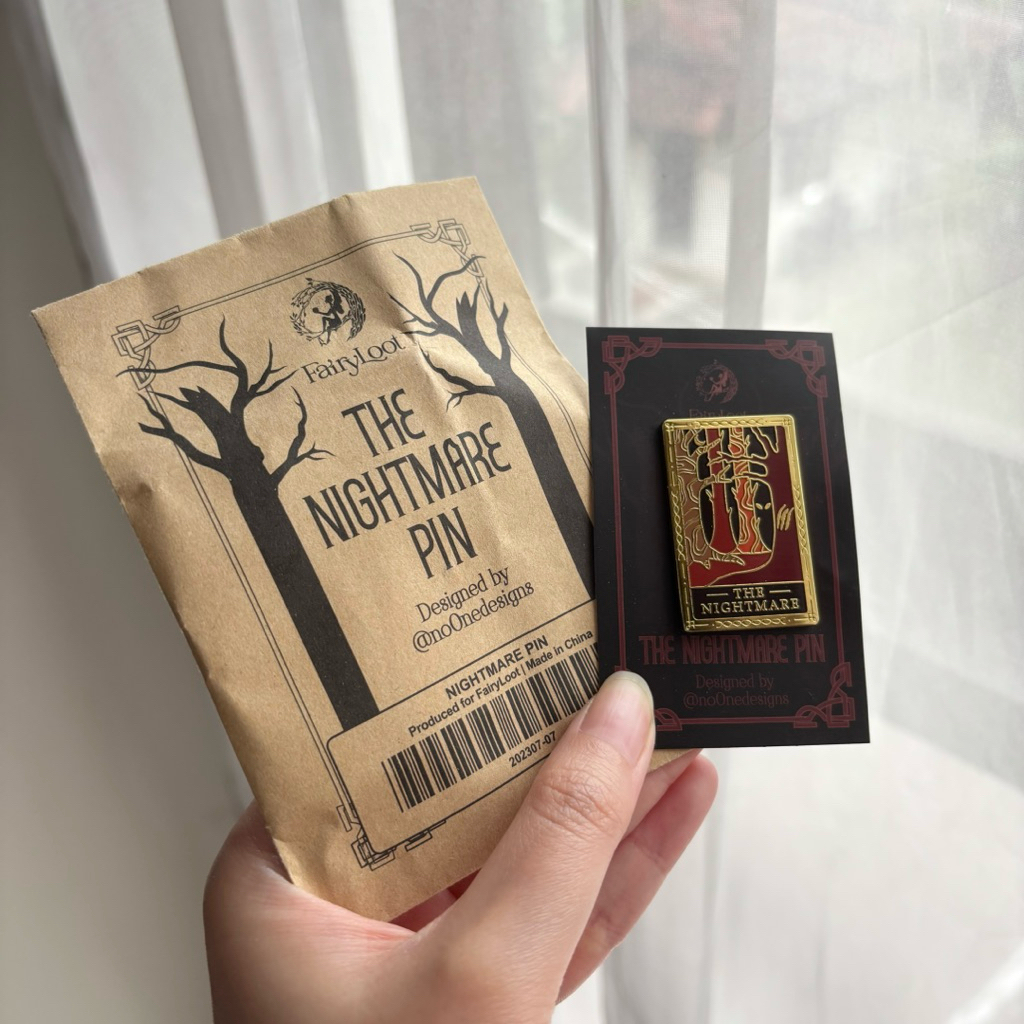 One Dark Window - The Nightmare Card enamel pin (Fairyloot exclusive)