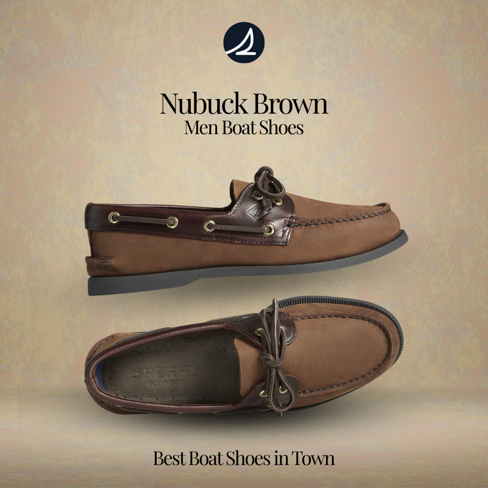 Sepatu Boatshoe Sperry Topsider Nubuck Brown Original