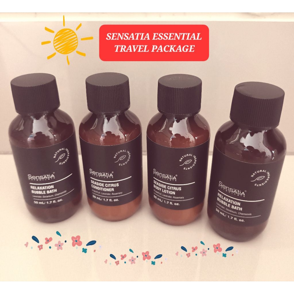 sensatia body wash sensatia body lotion sensatia shampoo sensatia package travel body wash