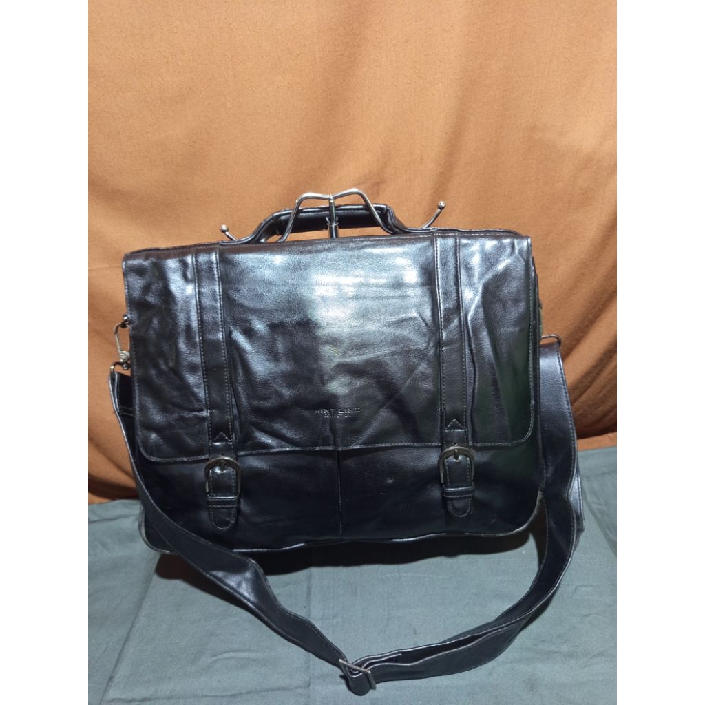 Tas Kerja Tas Laptop Massager Bag Hint Line Collection Kulit Asli second ori