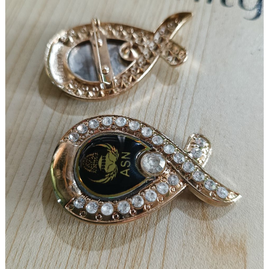 Pin pita ASN (bisa custum all logo)