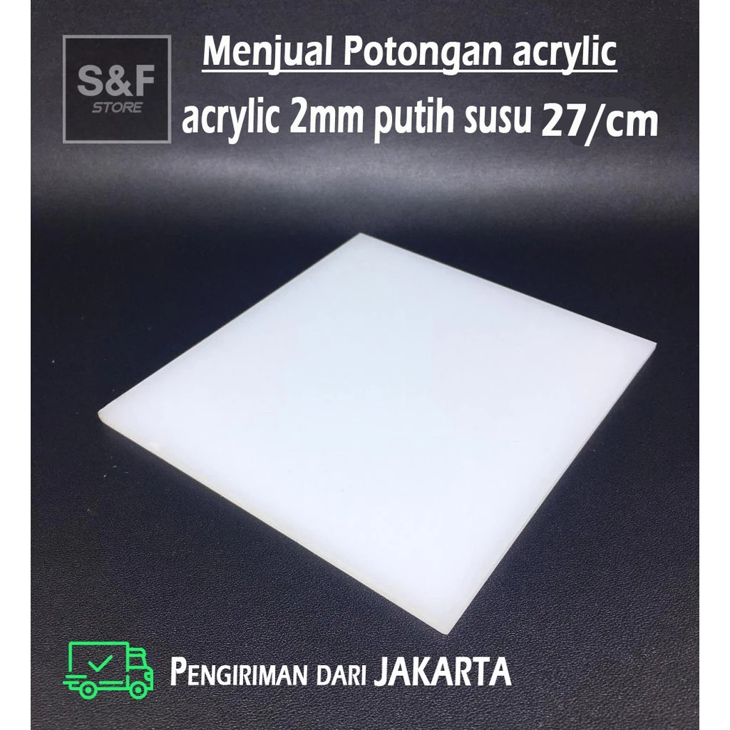 AKRILIK PUTIH SUSU 2MM / AKRILIK LEMBARAN UKURAN A5,A4/ ACRYLIC WARNA / AKRILIK PUTIH SUSU