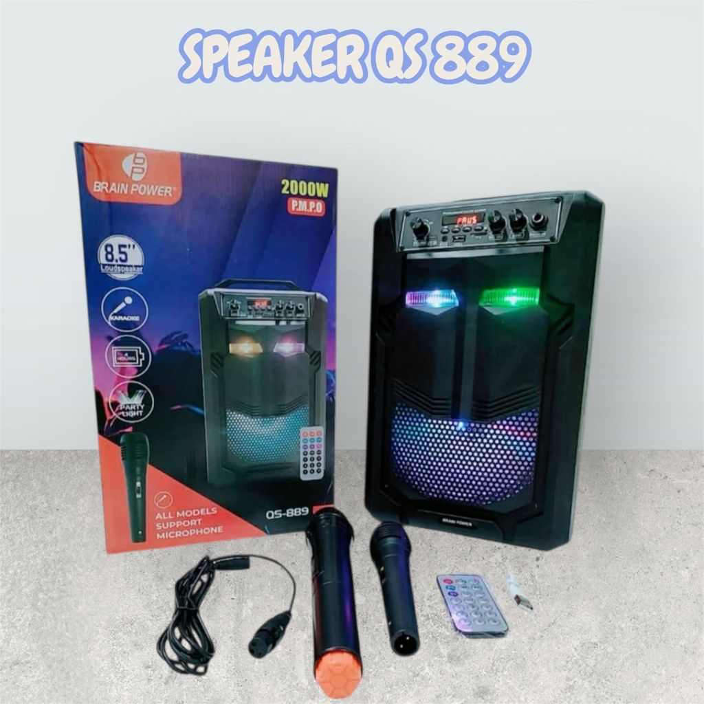 Speaker Bluetooth Wireless 8.5 inch QS 889