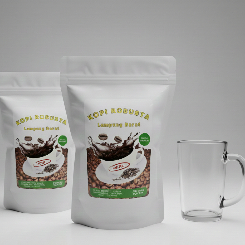 Kopi Hitam / Kopi Bubuk Robusta Lampung / Kasar / Halus / 250gr