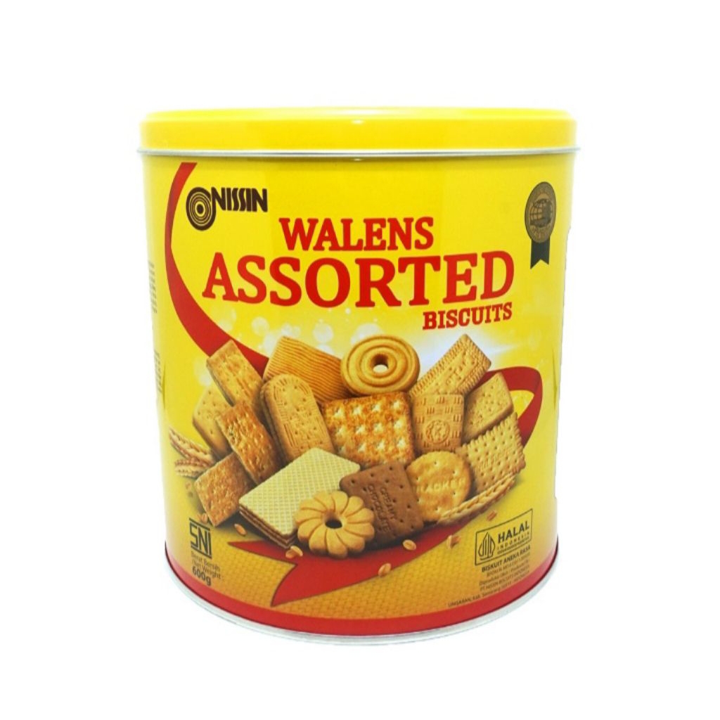 nissin walens kue kaleng assorted 600gr