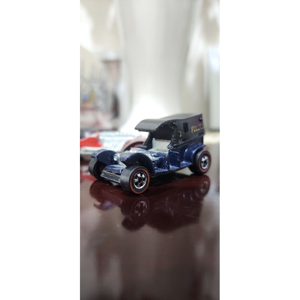 HOTWHEELS REDLINE RARE VINTAGE PADDY WAGON BASE HONGKONG BIRU HITAN