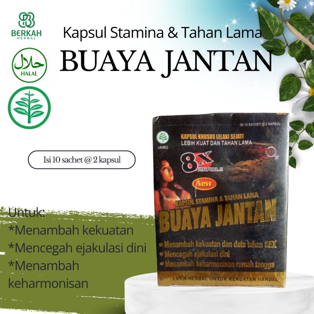 Buaya Jantan Hitam:Kapsul Herbal Stamina dan Tahan Lama
