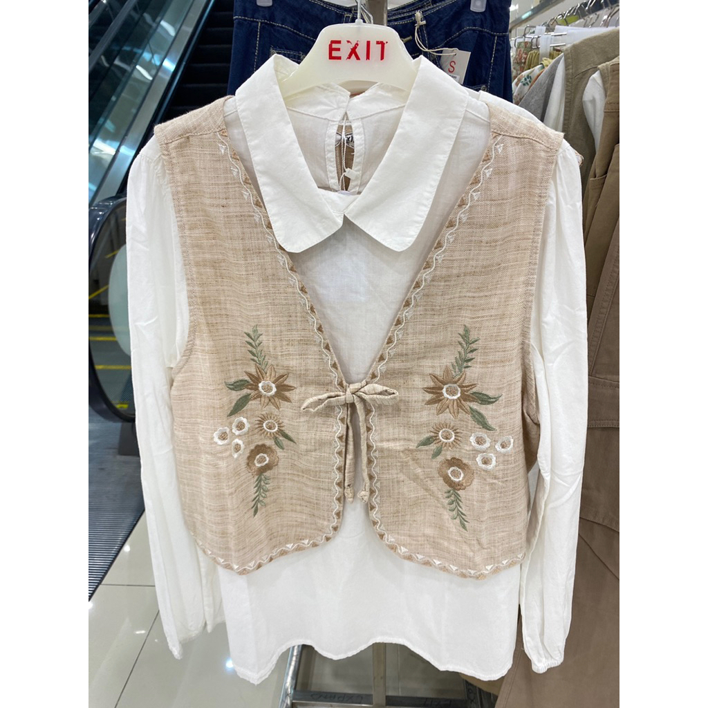 blouse exit + rompi lucu ori matahari