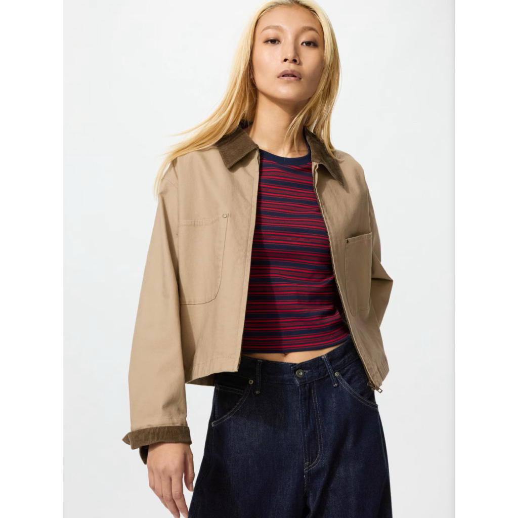 UNIQLO ZIP UP SHORT JACKET