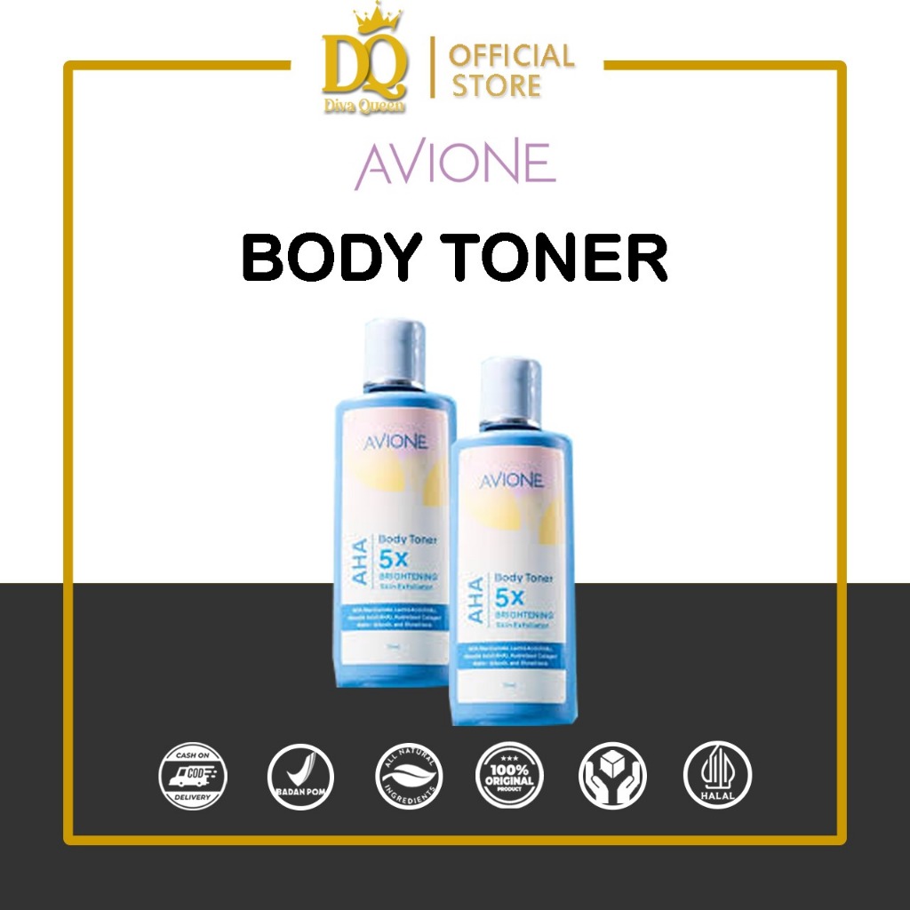 AVIONE BODY TONER AHA 5X BRIGHTENING 125ML