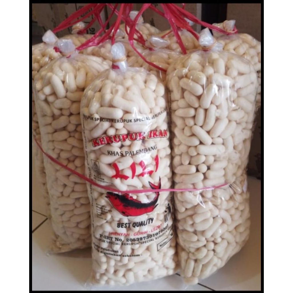 PILUS LILI KEMASAN 500GRAM/ KRUPUK IKAN KHAS PALEMBANG